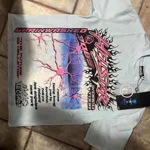 Hellstar Men's Light Blue Graphic Tee